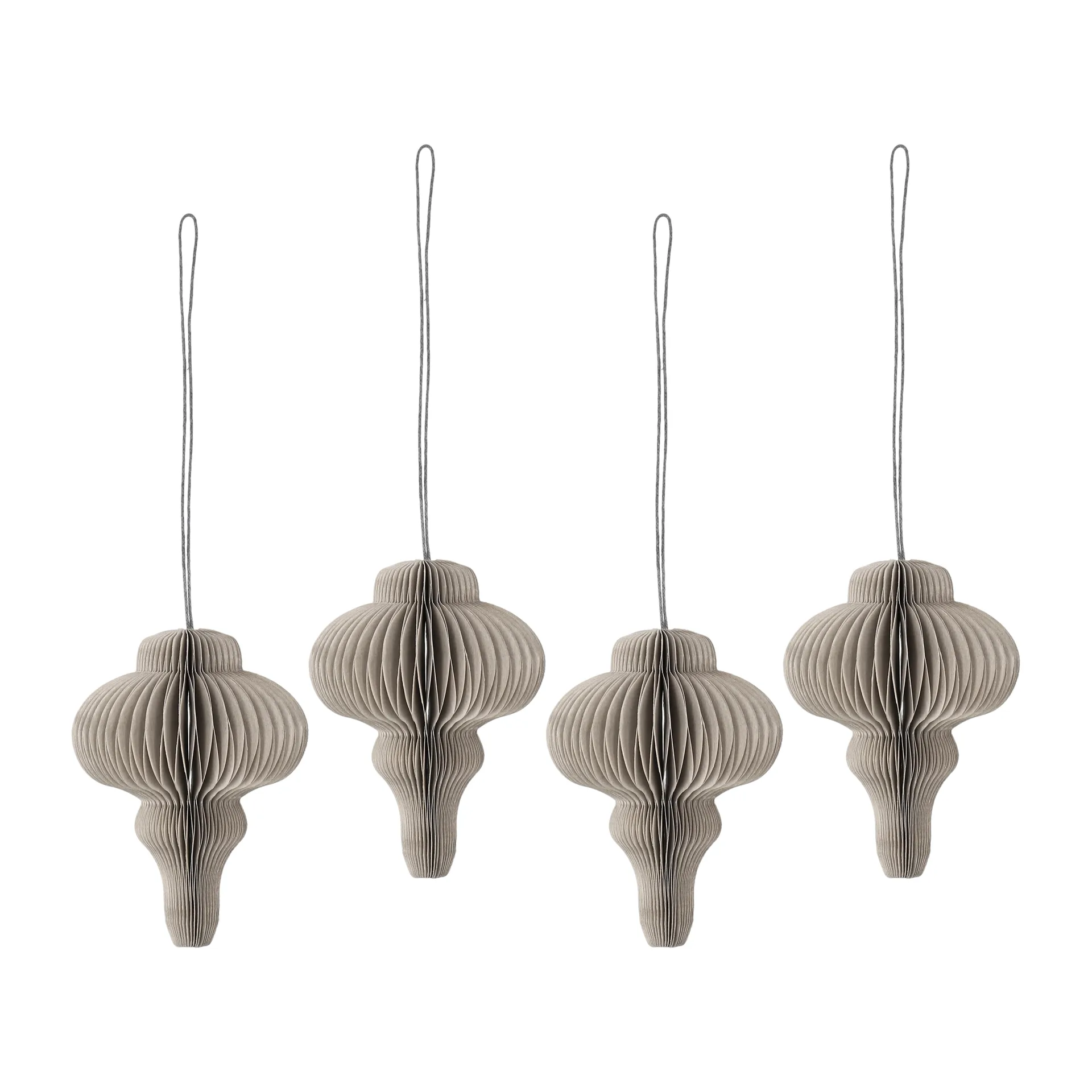Spira kerstballen 4-pack, Beige Scandi Living