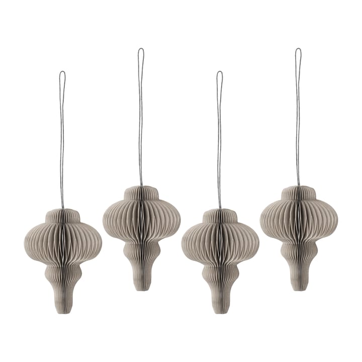 Spira kerstballen 4-pack - Beige - Scandi Living