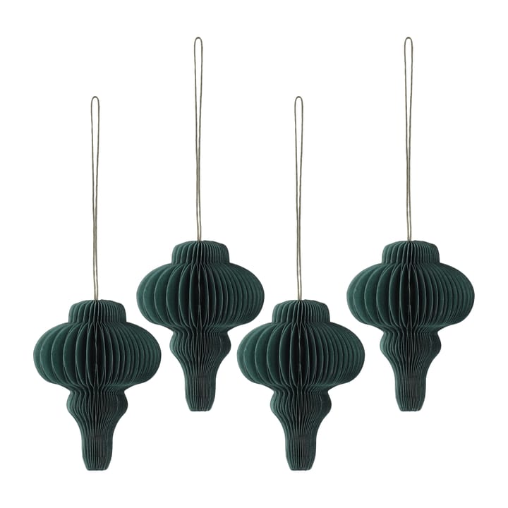 Spira kerstballen 4-pack - Forest Green - Scandi Living