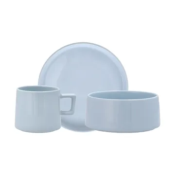 Taper ontbijtset 12-delig - Lichtblauw - Scandi Living