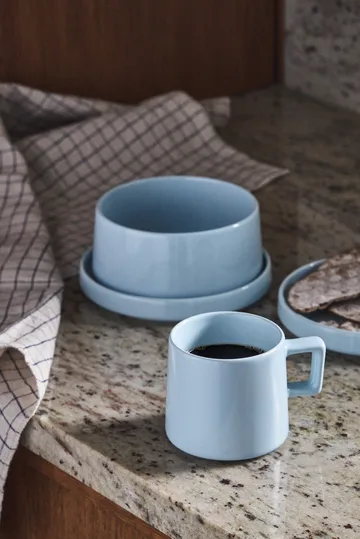Taper ontbijtset 12-delig - Lichtblauw - Scandi Living