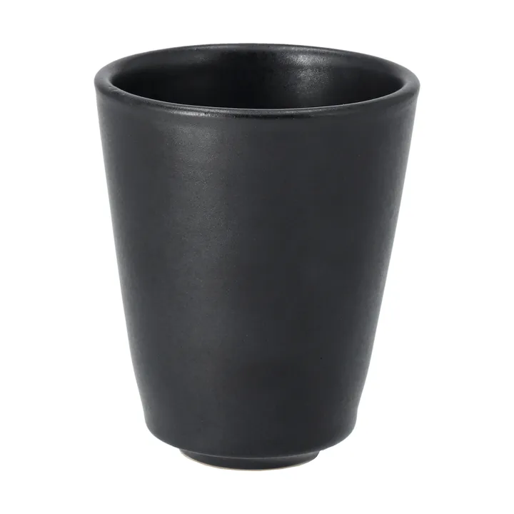 Terra cappuccinokop - Zwart steengoed, 14,5 cl - Scandi Living