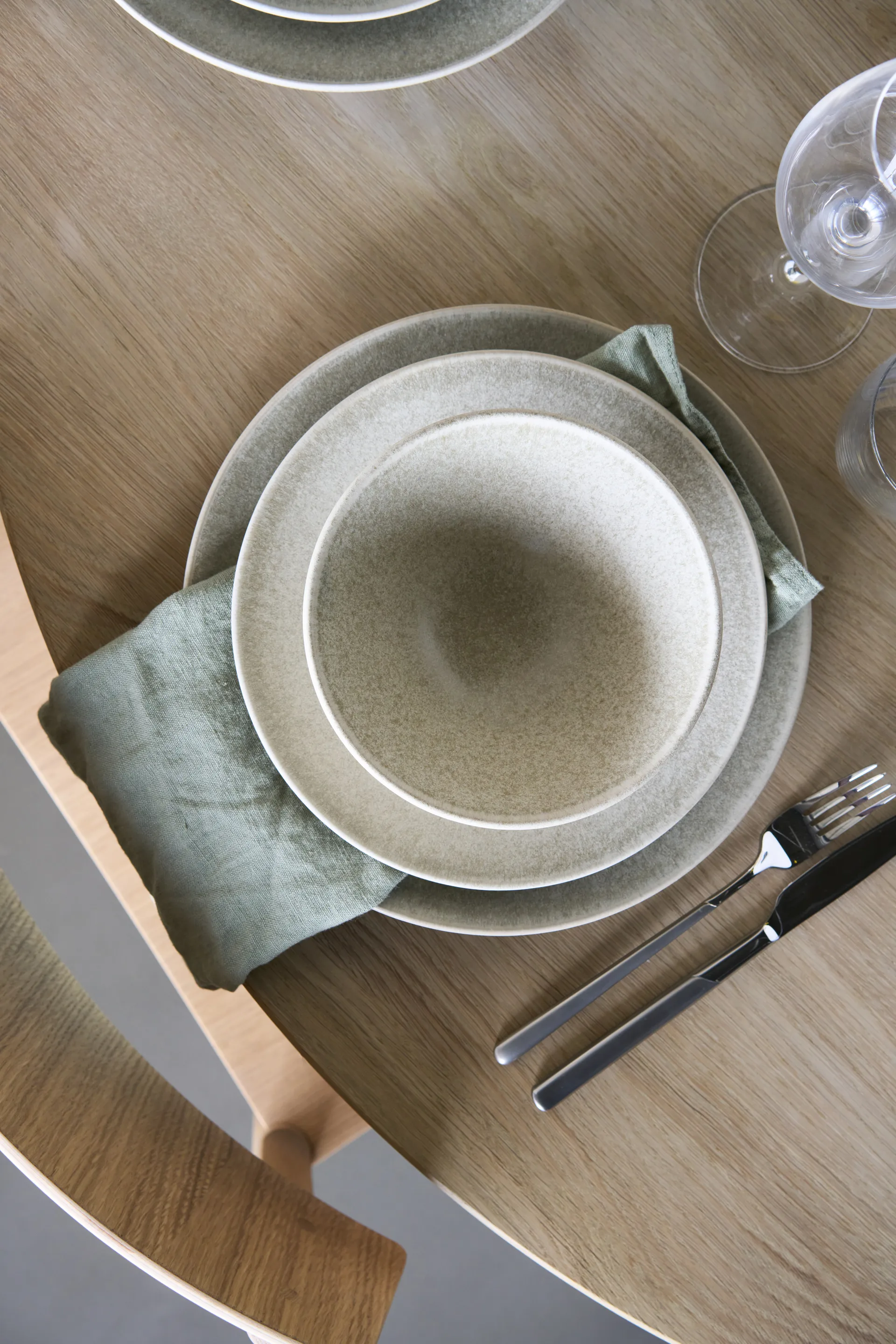 Terra dinerbord, Beige steengoed, Ø26,5 cm Scandi Living