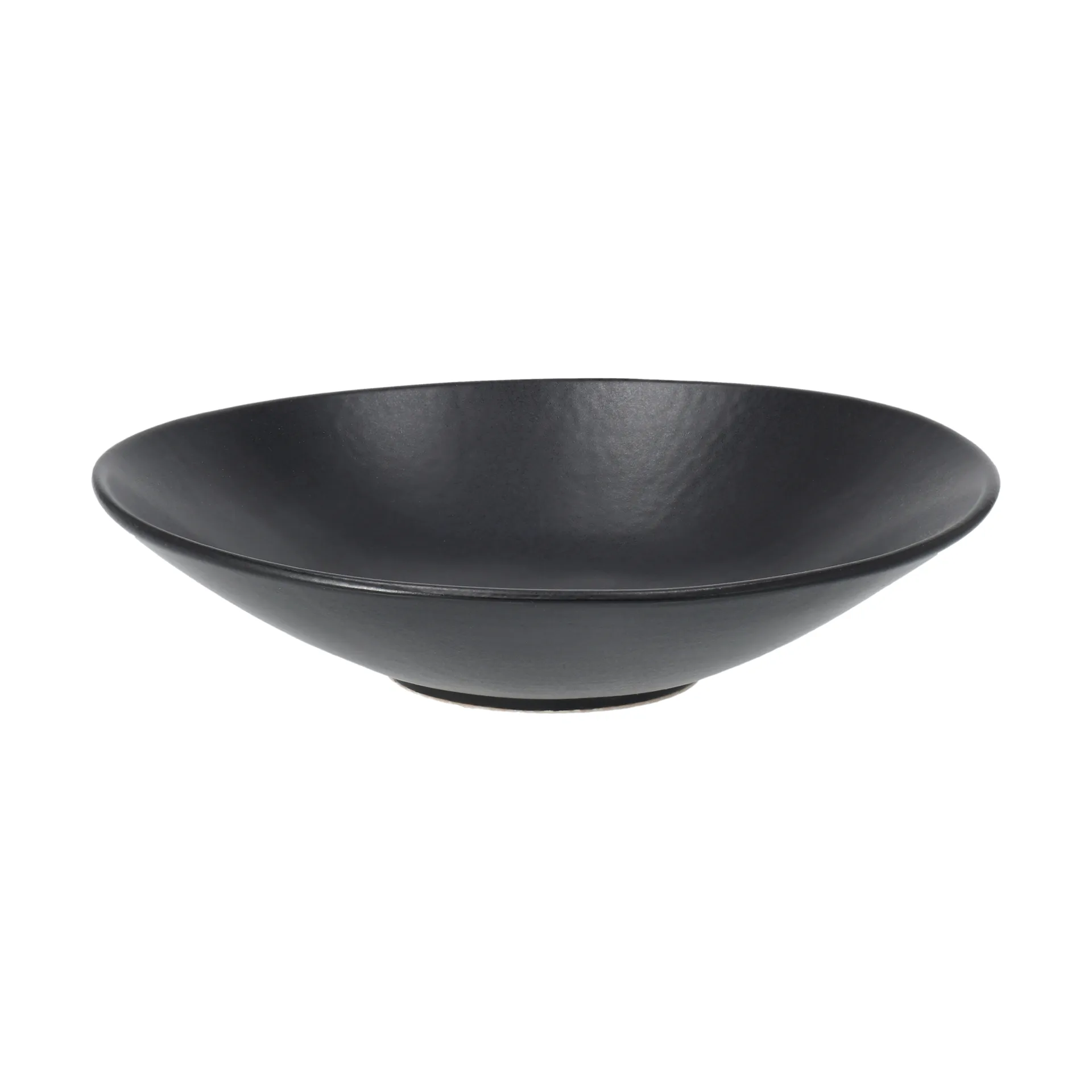 Terra pastabord, Zwart steengoed, Ø22,5 cm Scandi Living