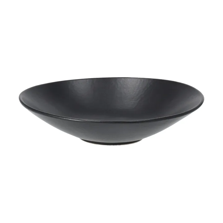 Terra pastabord - Zwart steengoed, Ø22,5 cm - Scandi Living