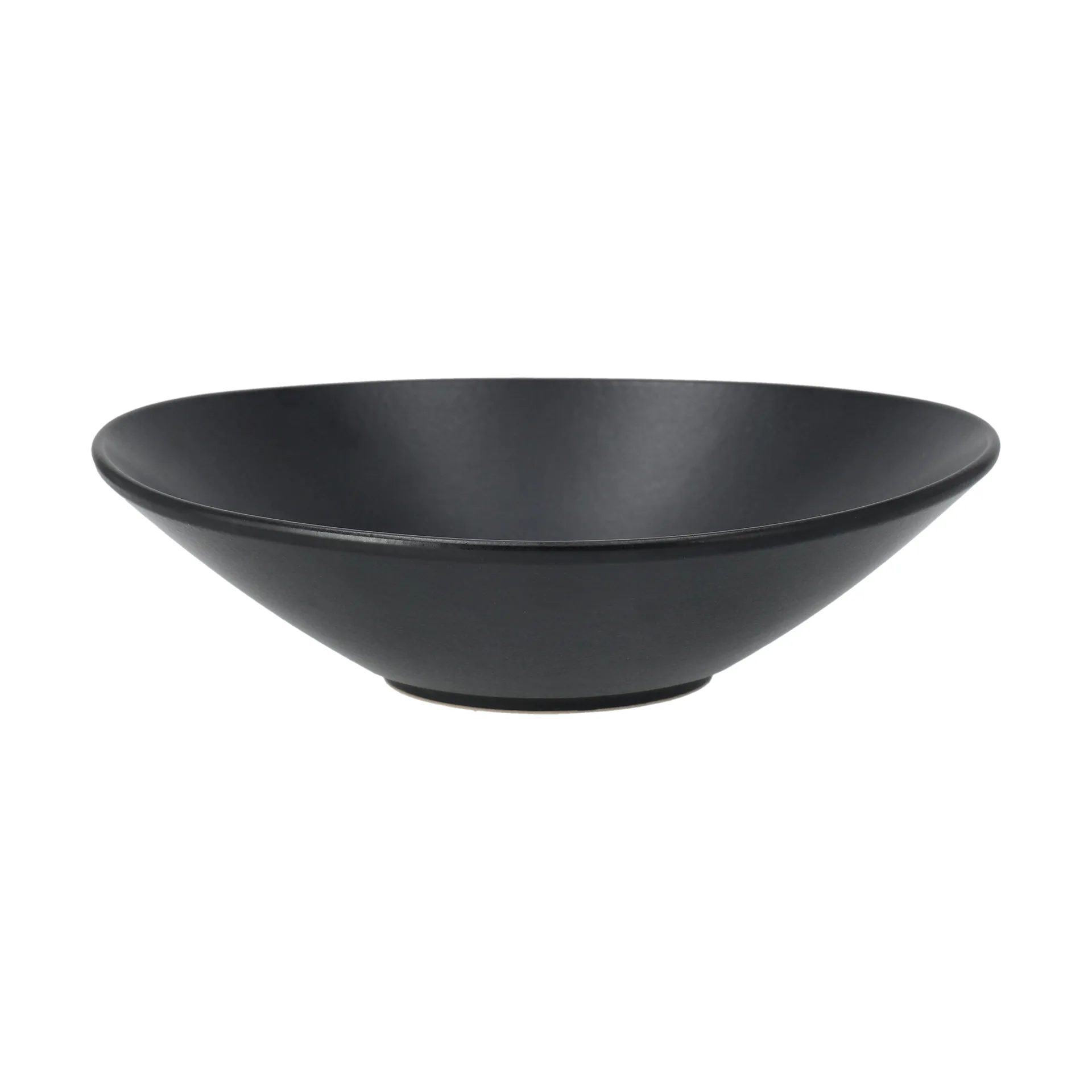 Terra saladeschaal, Zwart steengoed, Ø30 cm Scandi Living
