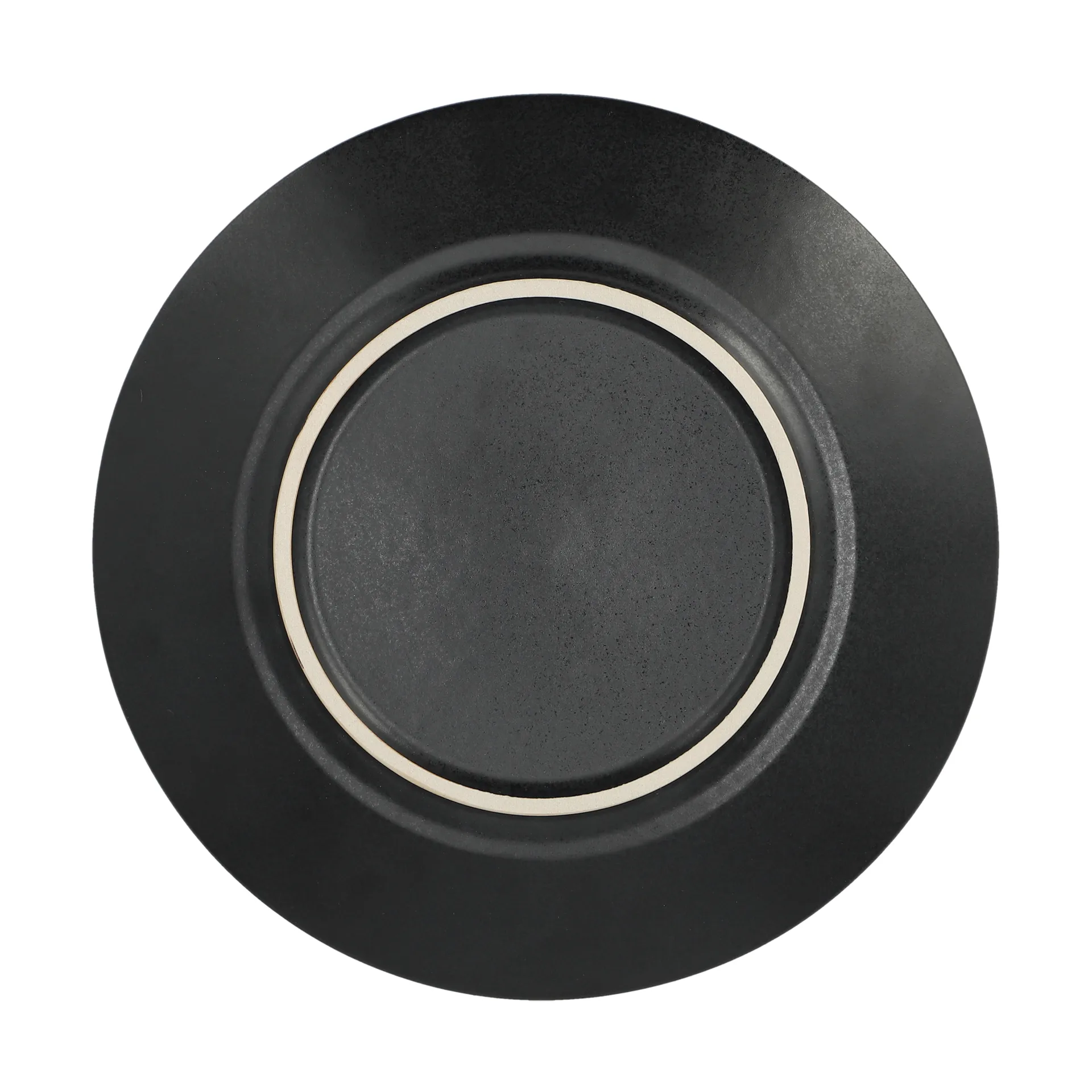 Terra schotel, Zwart steengoed, Ø22 cm Scandi Living