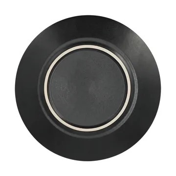 Terra schotel - Zwart steengoed, Ø22 cm - Scandi Living