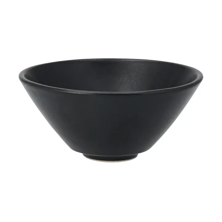 Terra serveerschaal - Zwart steengoed, Ø12 cm - Scandi Living