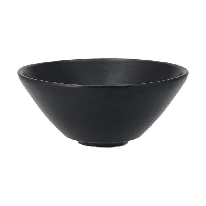 Terra serveerschaal - Zwart steengoed, Ø9,5 cm - Scandi Living