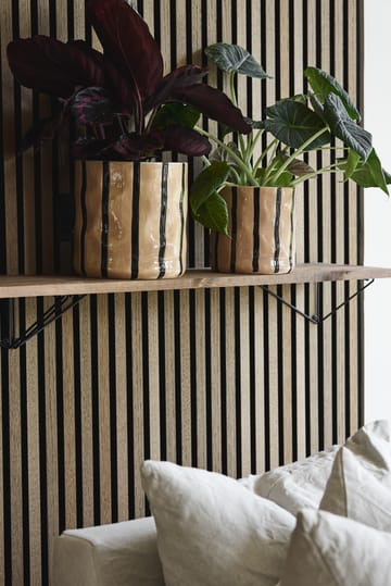Thrive pot Ø20 cm - Beige-zwart - Scandi Living