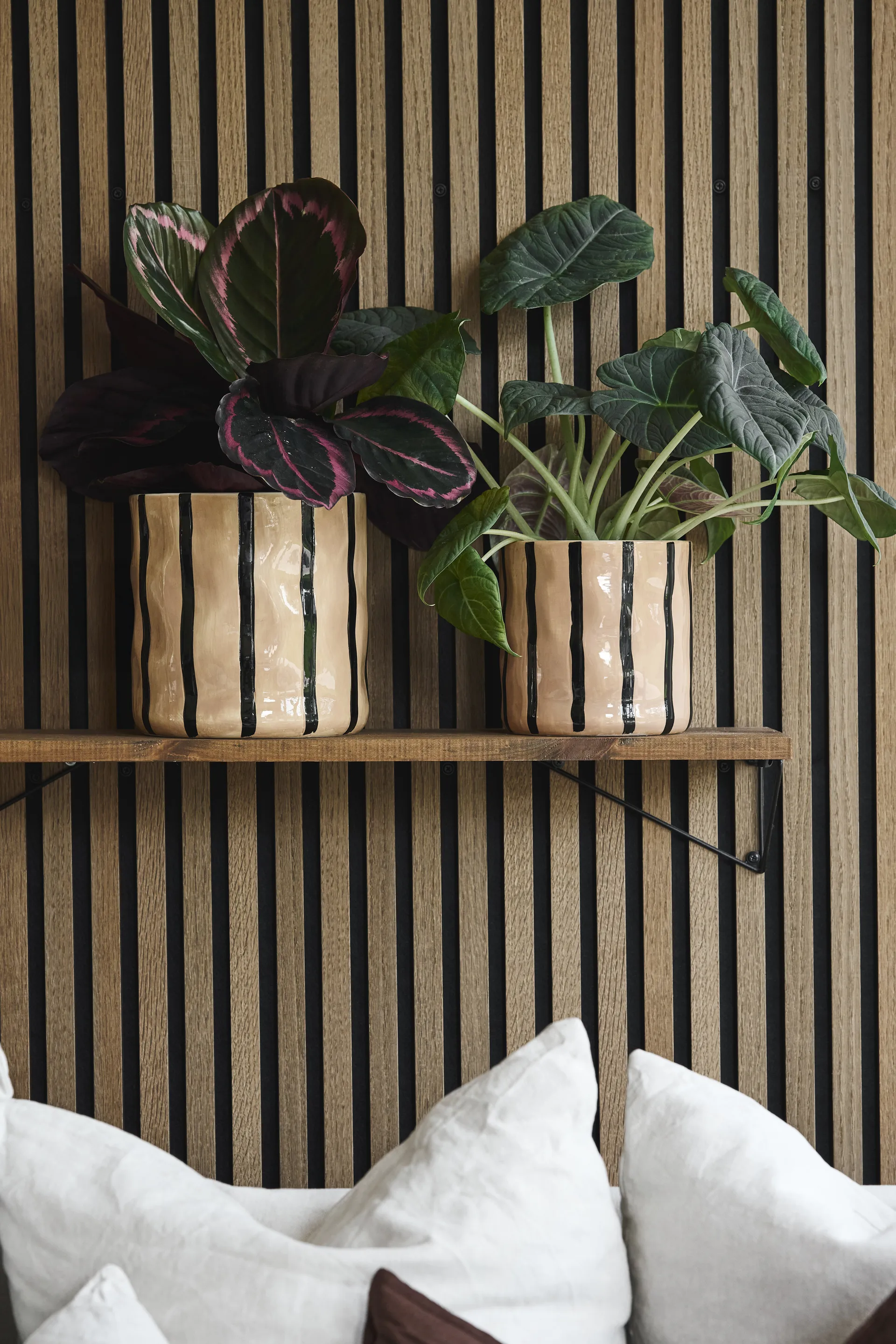 Thrive pot Ø20 cm, Beige-zwart Scandi Living