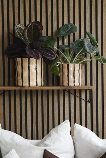 Thrive pot Ø20 cm - Beige-zwart - Scandi Living