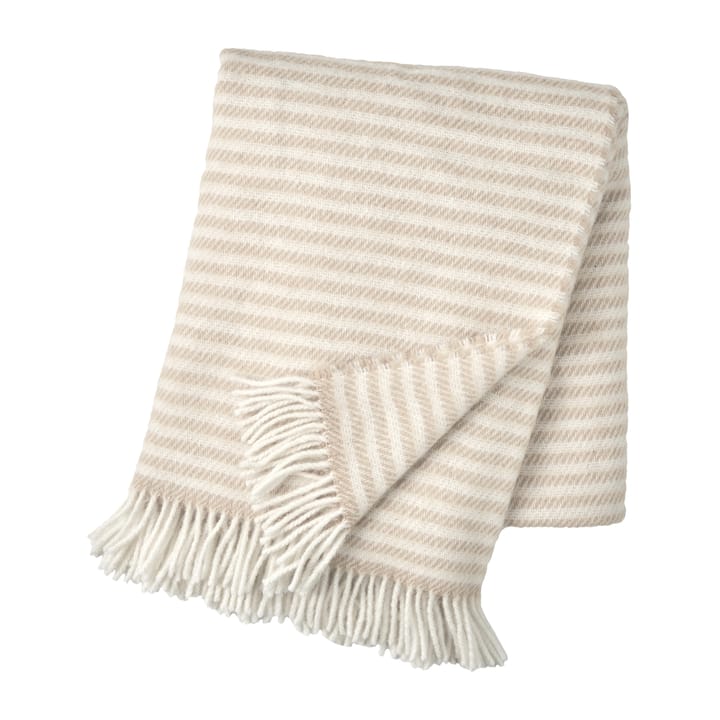 Tidal wollen plaid 130x180 cm - Beige - Scandi Living