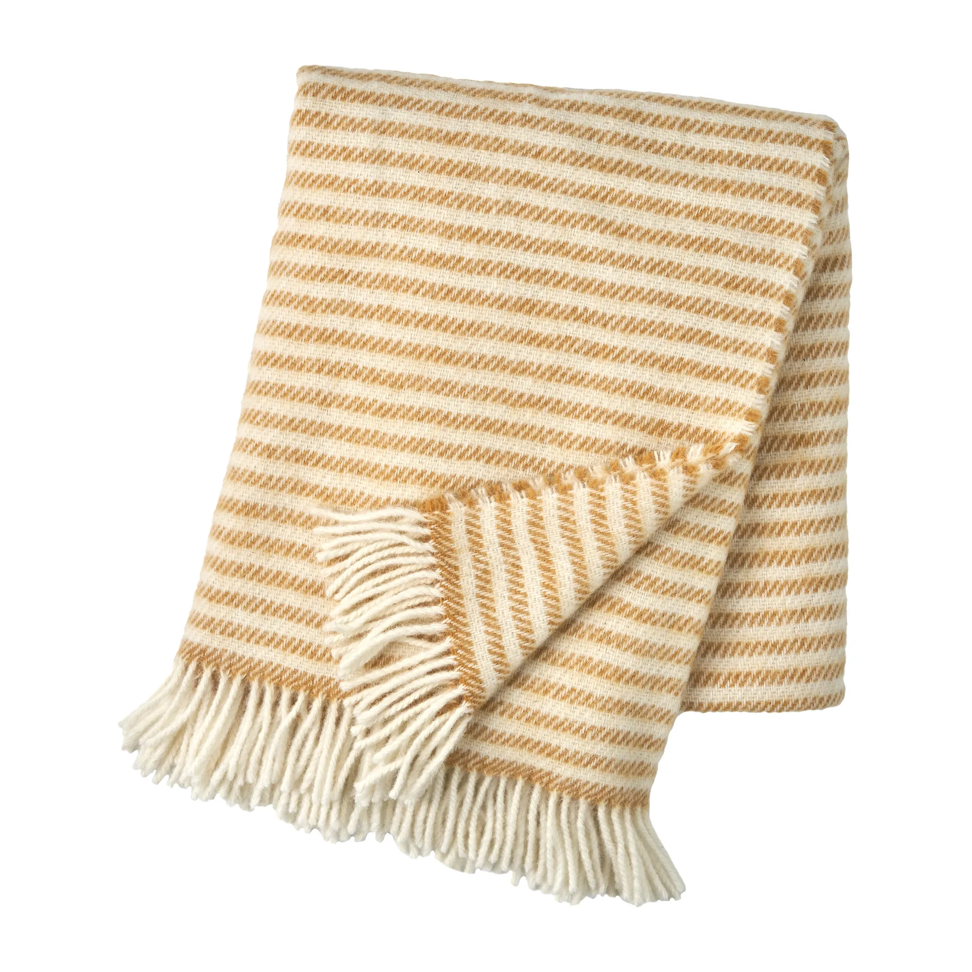 Tidal wollen plaid 130x180 cm, Mosterd Scandi Living