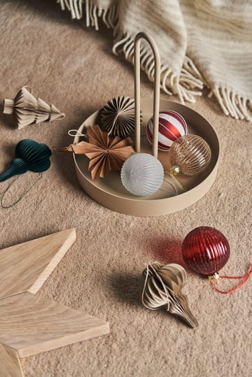 Tradition kerstballen 6-pack - Red/white - Scandi Living