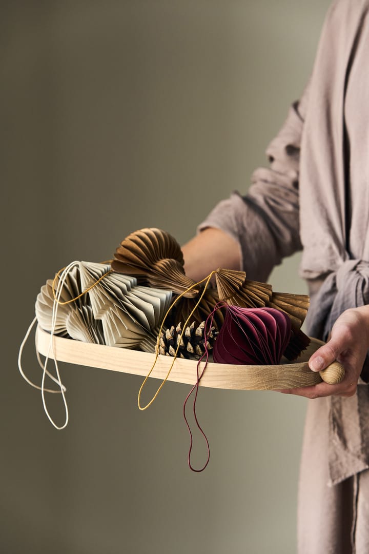Tree kerstballen 4-pack, Beige Scandi Living