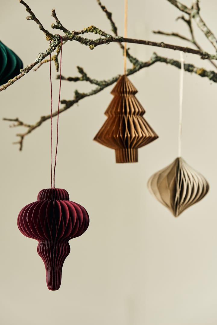 Tree kerstballen 4-pack, Natural Scandi Living