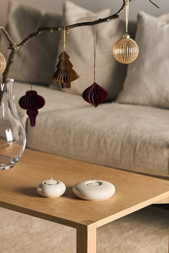 Tree kerstballen 4-pack, Natural Scandi Living
