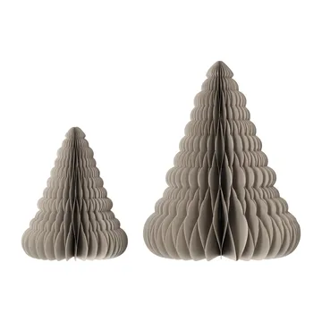 Trees kerstdecoratie 2-pack - Beige - Scandi Living