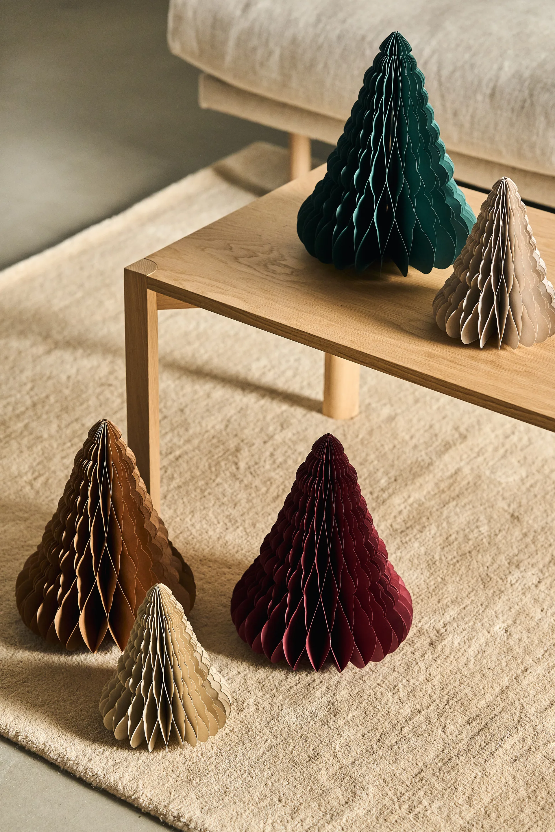 Trees kerstdecoratie 2-pack, Forest Green Scandi Living