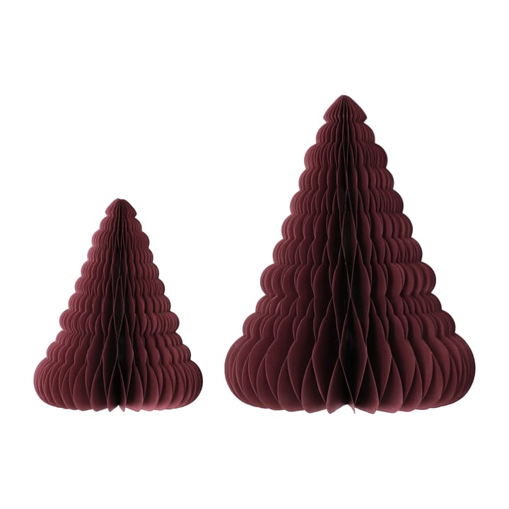 Trees kerstdecoratie 2-pack - Red - Scandi Living