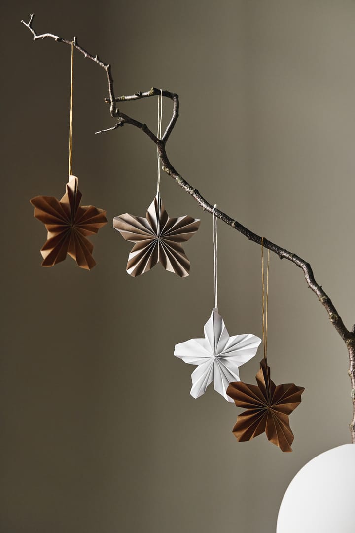Twinkle kerstboomhanger 4-pack, White Scandi Living