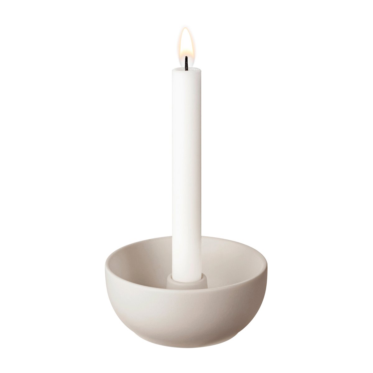 Scandi Living Valley kandelaar o12 cm Beige | Scandinavisch Interieur | Kandelaars | Beige