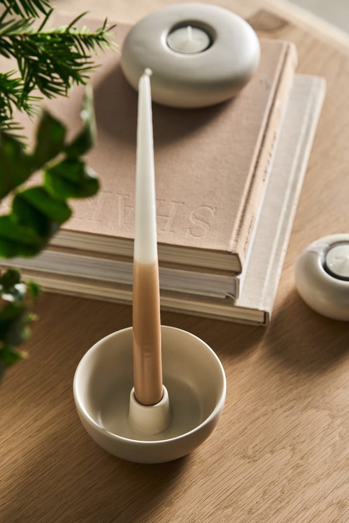 Valley kandelaar Ø12 cm, Beige Scandi Living