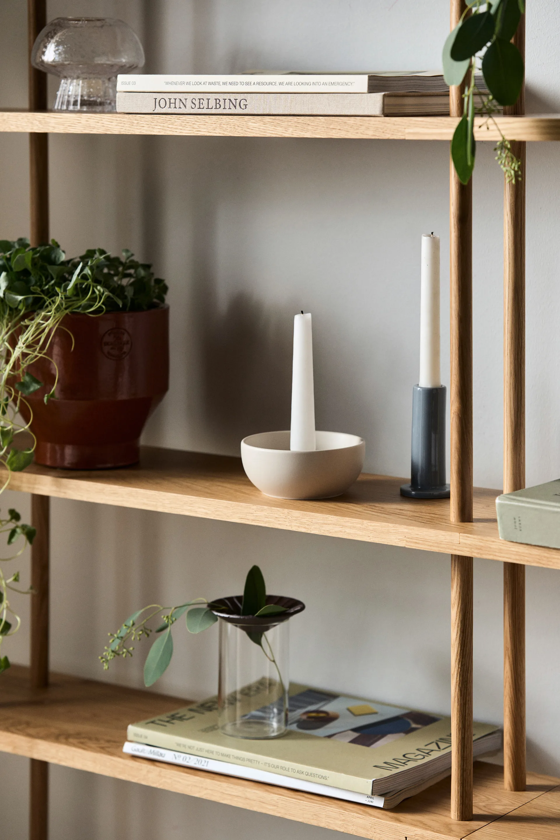 Valley kandelaar Ø12 cm, Beige Scandi Living