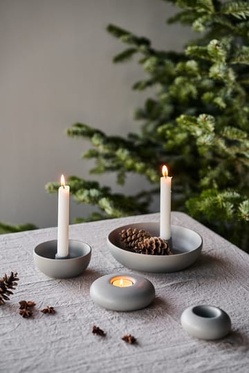 Valley kandelaar Ø12 cm - Grijs - Scandi Living