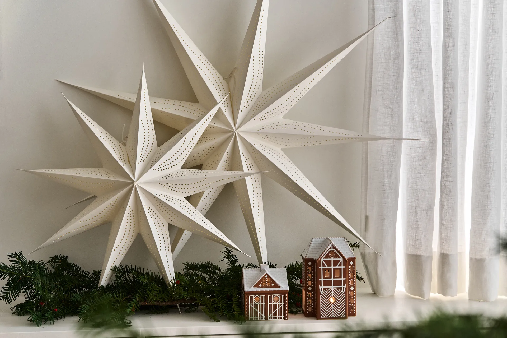 Veil adventsster Ø90 cm 2-pack Scandi Living