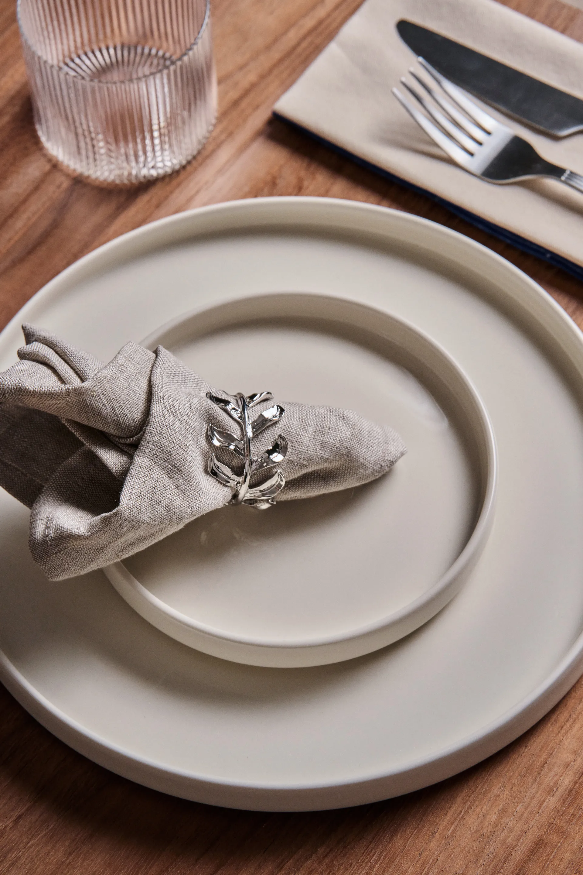 Vine servetring Ø4,7 cm 4-pack, Zinklegering Scandi Living