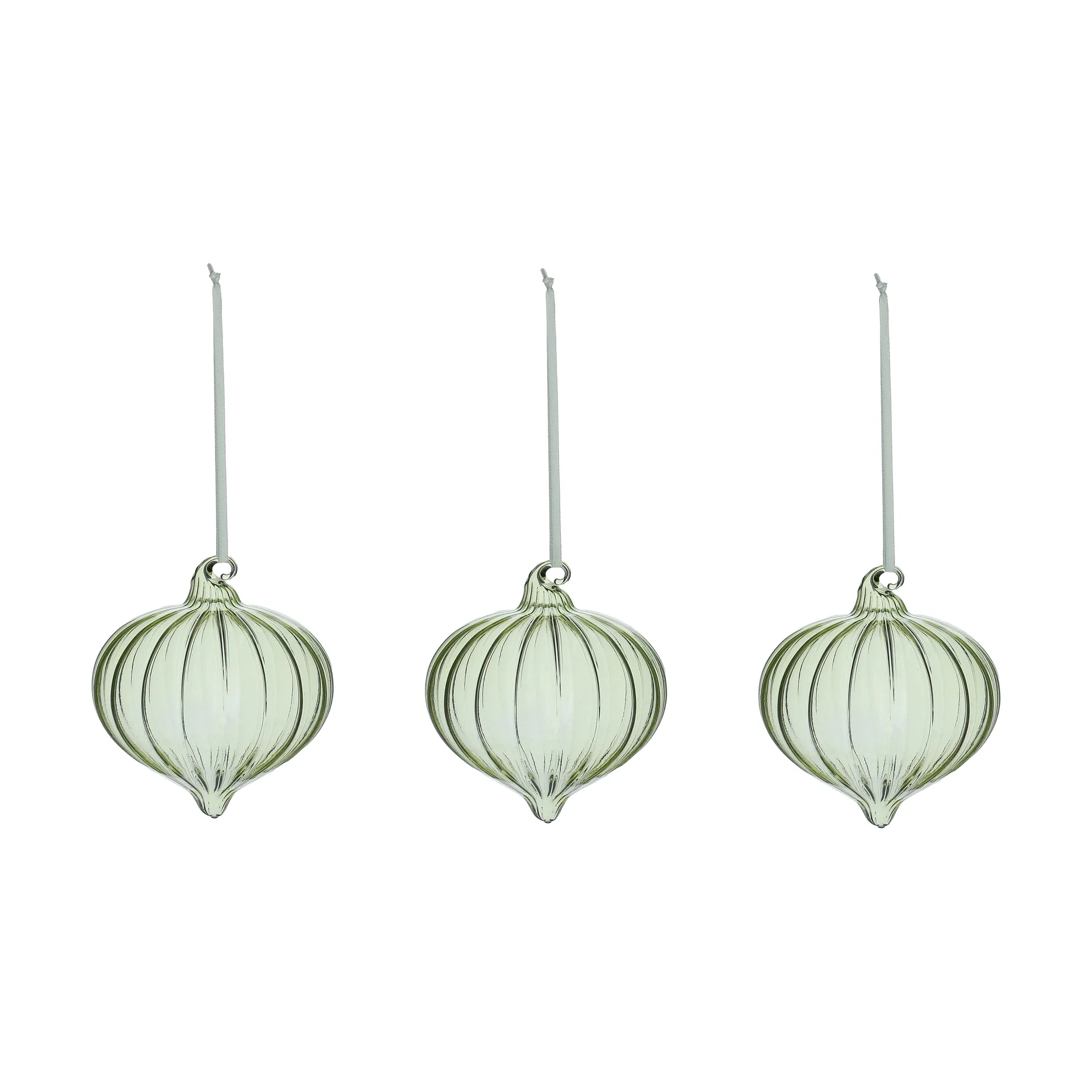 Whisper kerstbal 3-pack, Groen Scandi Living