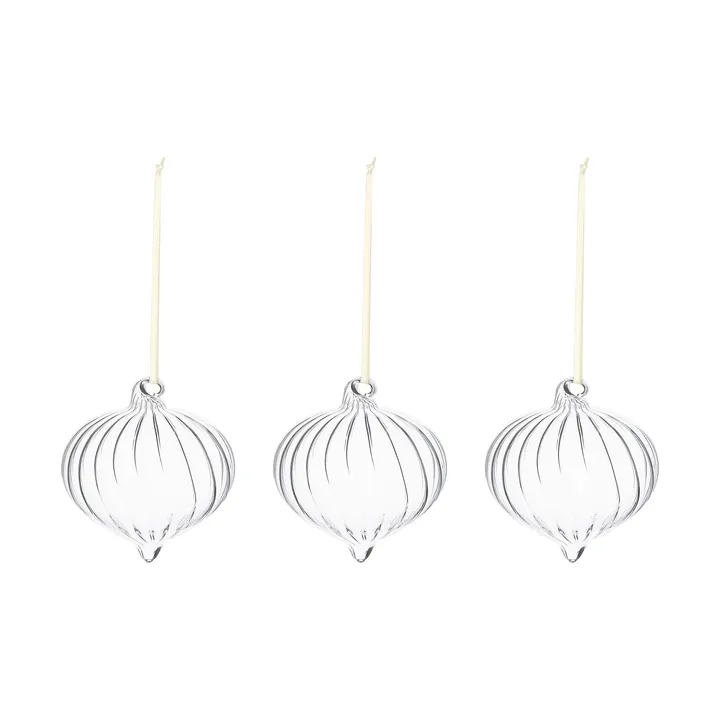 Whisper kerstbal 3-pack - Helder - Scandi Living