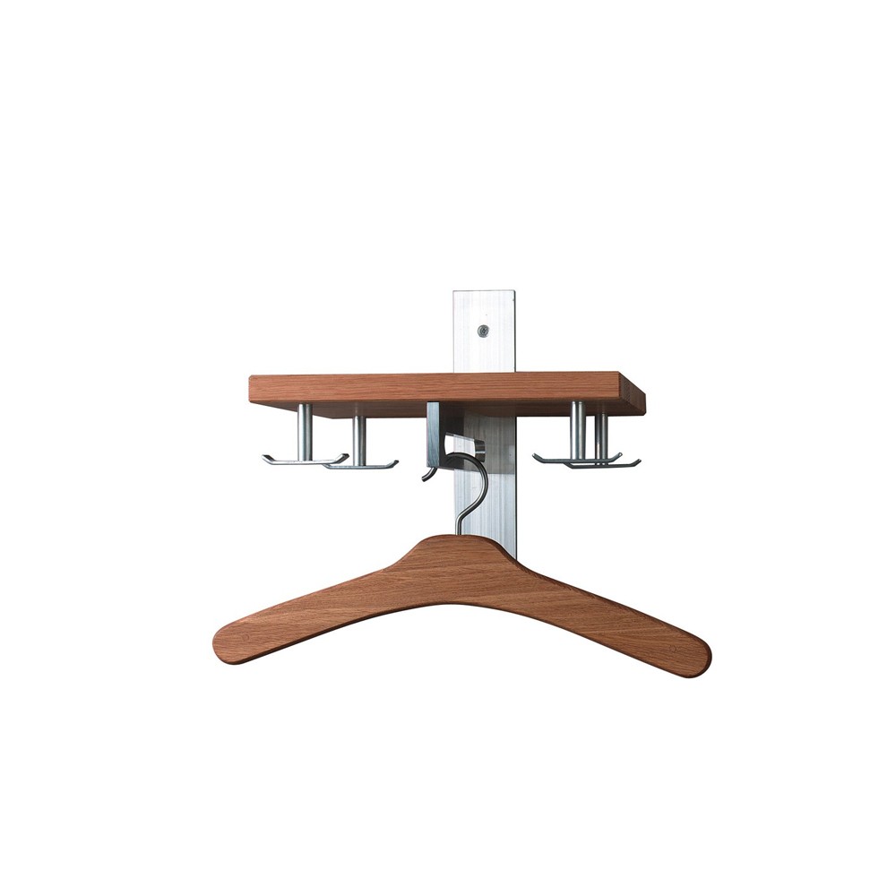 Scherlin Kapstok 5 Eikenhout geolied | Scandinavisch Interieur | Garderobehaken & hoedenplanken | Beige