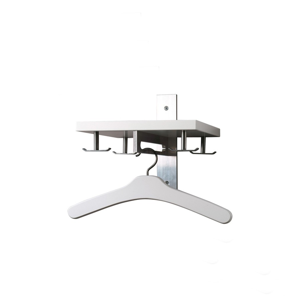 Scherlin Kapstok 5 Wit | Scandinavisch Interieur | Garderobehaken & hoedenplanken | Wit