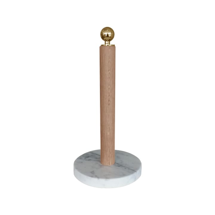 Keukenrolhouder - Eikenhout, messing knop - Scherlin