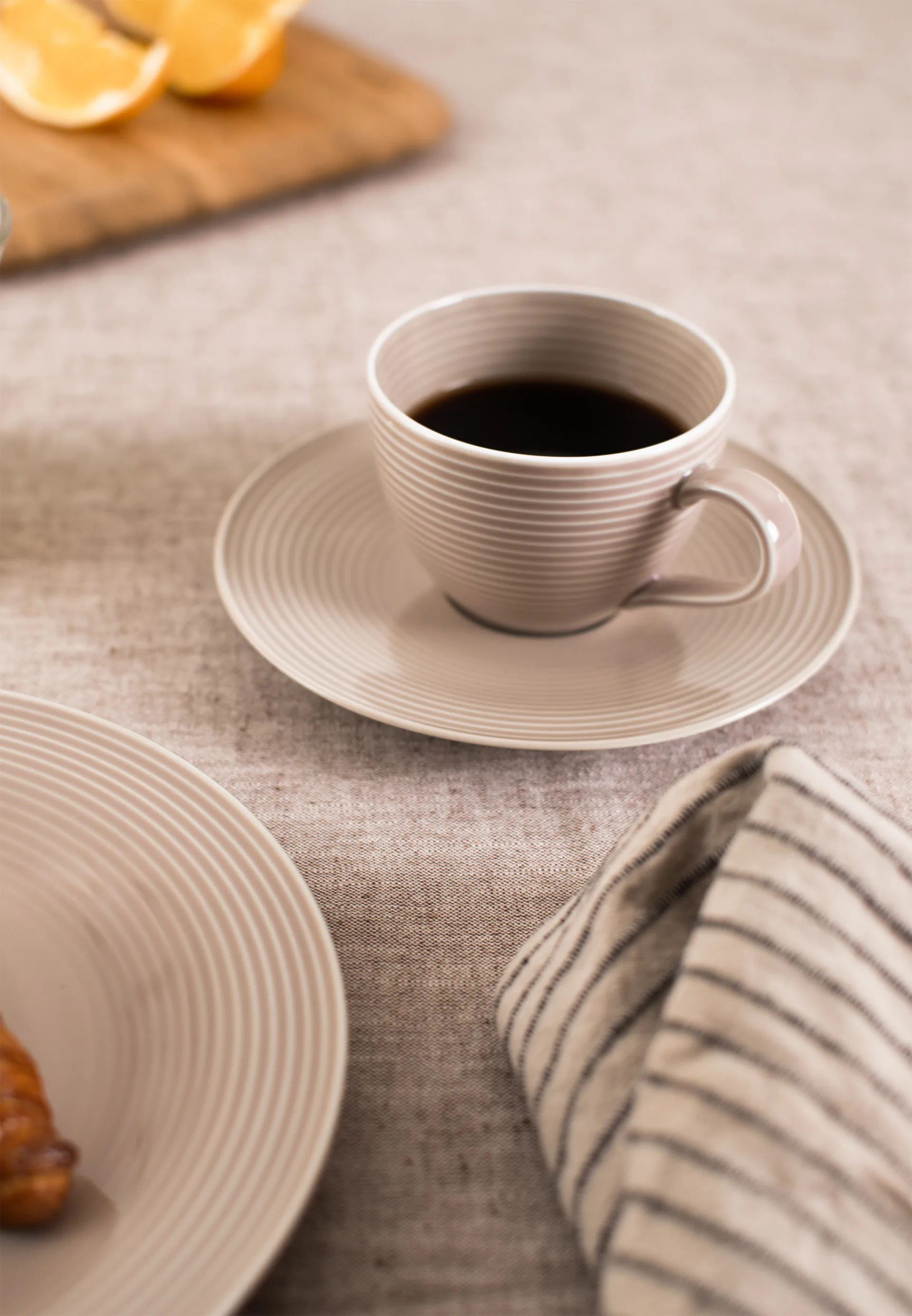 Beat serviesset 30-delig, Zandbeige Seltmann Weiden