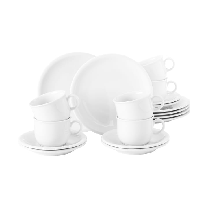 Compact koffieservies 18-delig - Wit - Seltmann Weiden