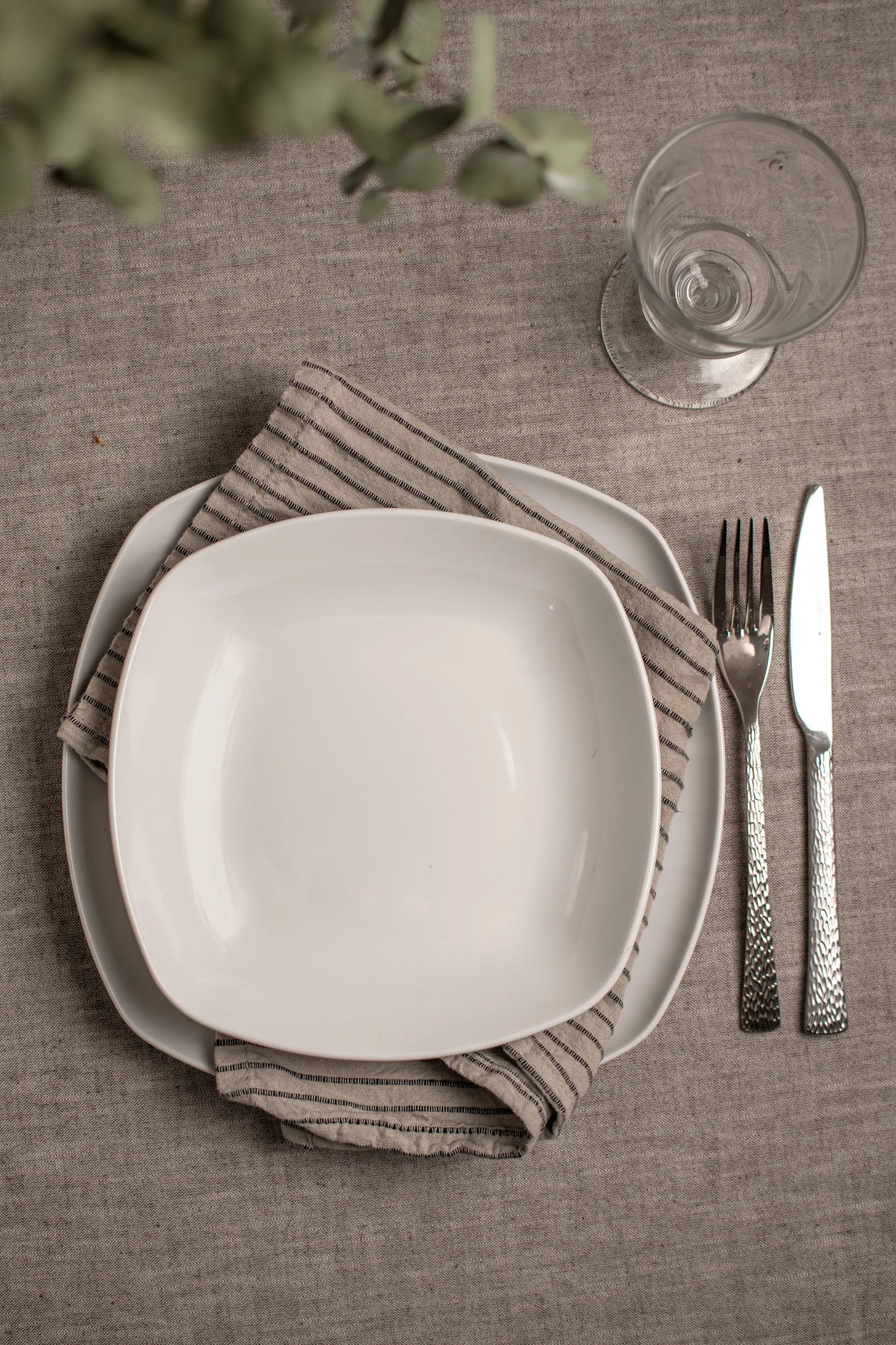 Lido serviesset vierkant 12-delig, Wit Seltmann Weiden