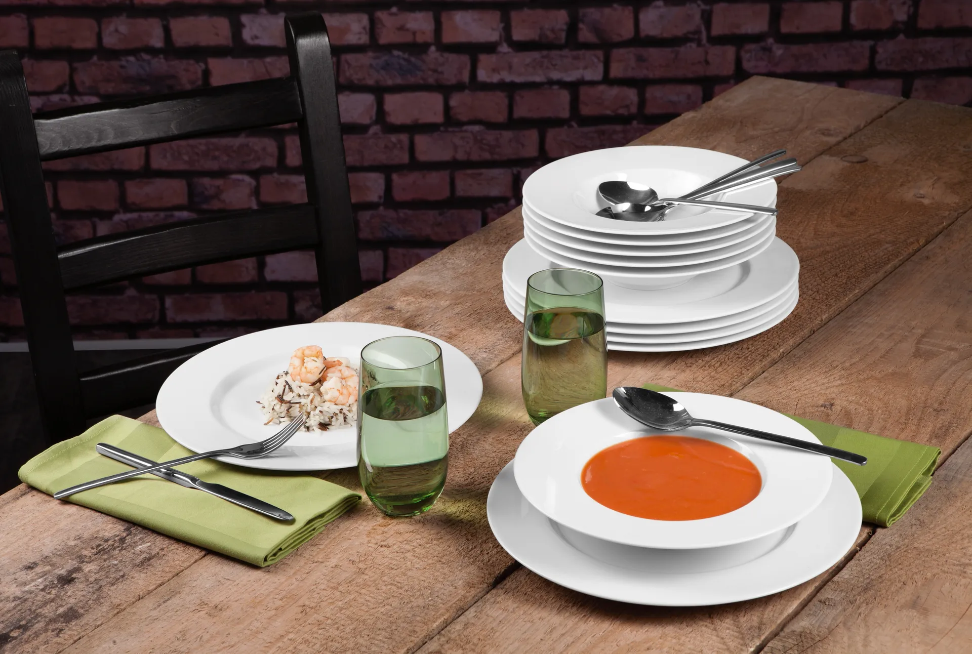 No Limits serviesset 12-delig, Wit Seltmann Weiden