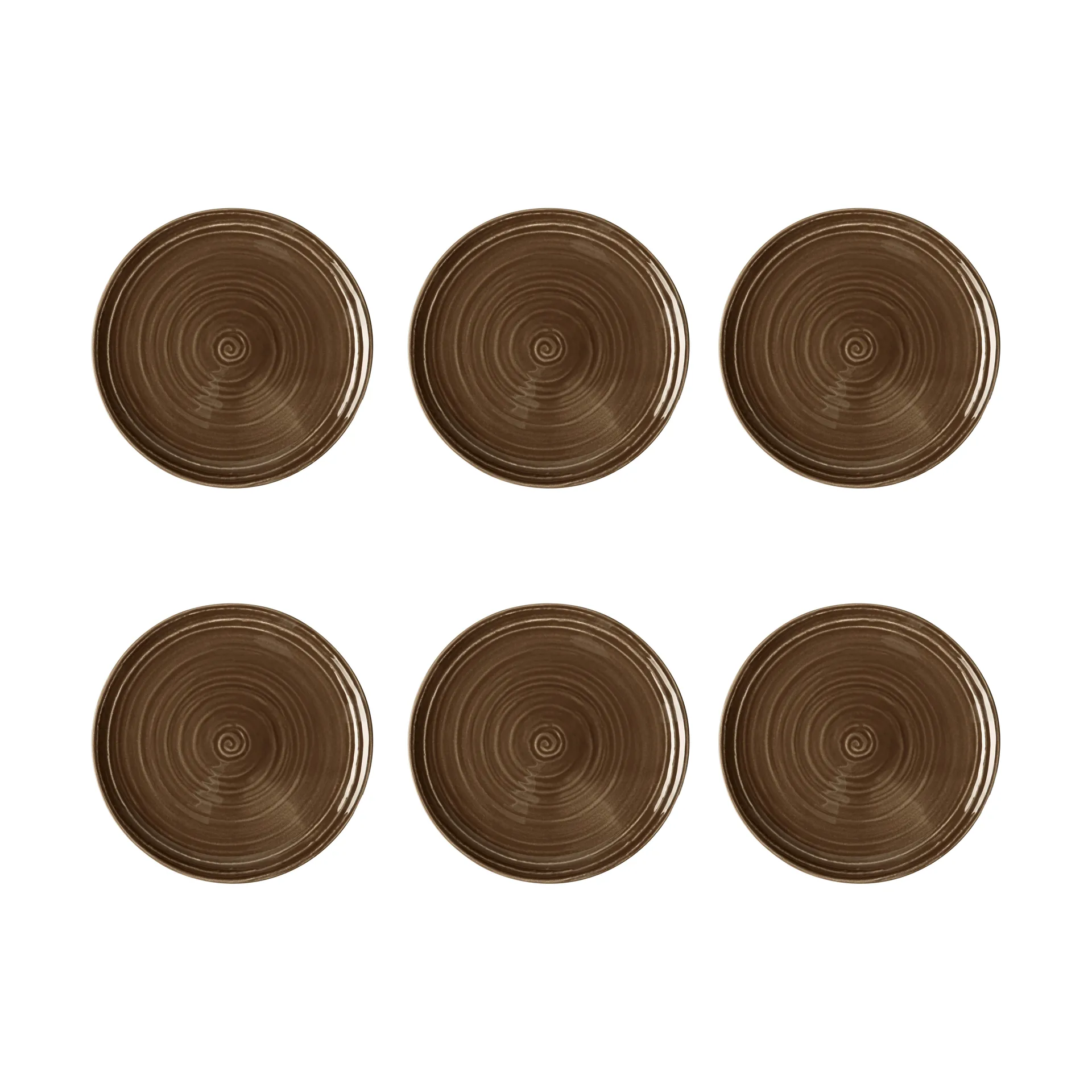 Terra bord Ø17,7 cm 6-pack, Earth Brown Seltmann Weiden
