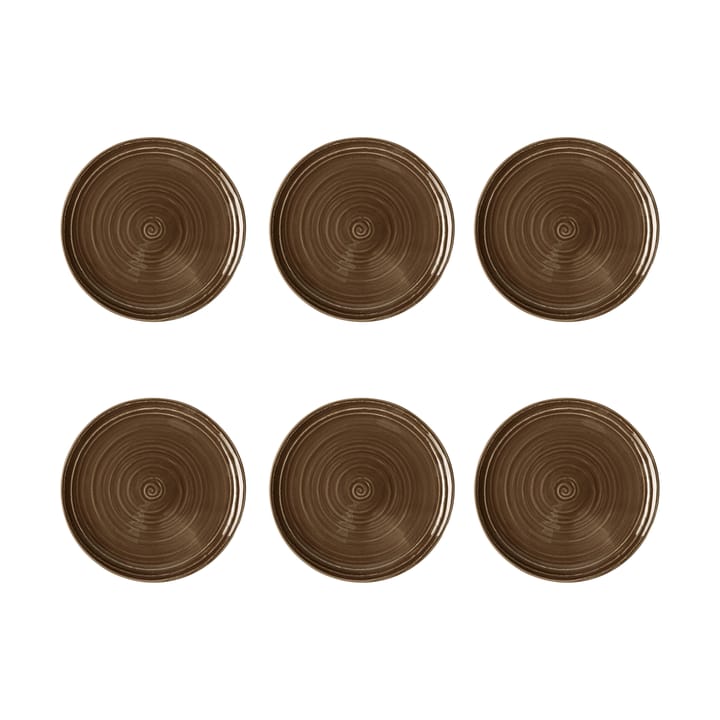Terra bord Ø17,7 cm 6-pack - Earth Brown - Seltmann Weiden