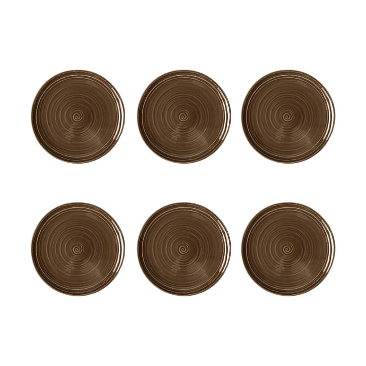 Terra bord Ø17,7 cm 6-pack - Earth Brown - Seltmann Weiden