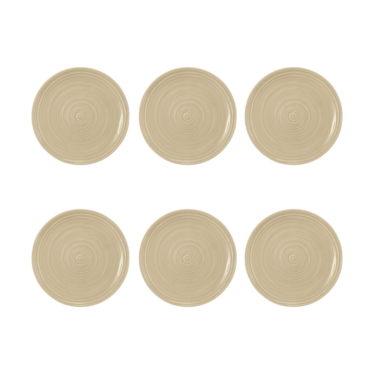Seltmann Weiden Terra bord Ø17,7 cm 6-pack Sand Beige
