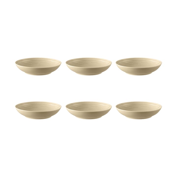 Terra diep bord Ø21,2 cm 6-pack - Sand Beige - Seltmann Weiden