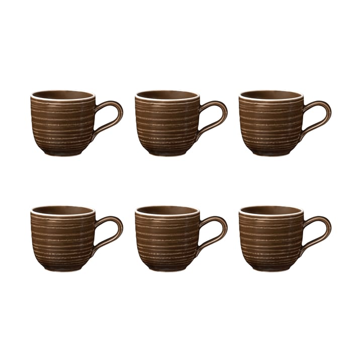 Terra espressokopje 9 cl 6-pack - Earth Brown - Seltmann Weiden