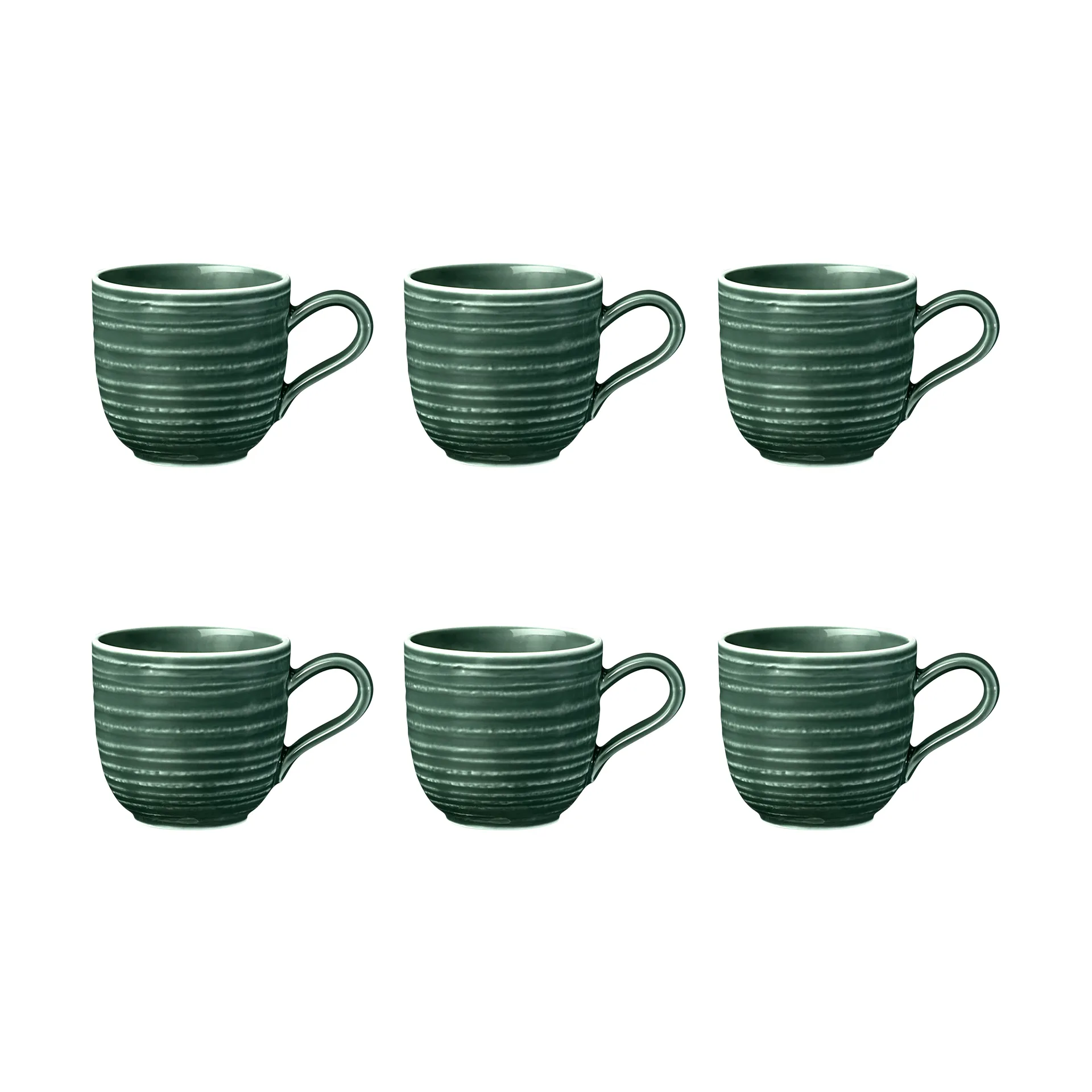 Terra espressokopje 9 cl 6-pack, Moss Green Seltmann Weiden
