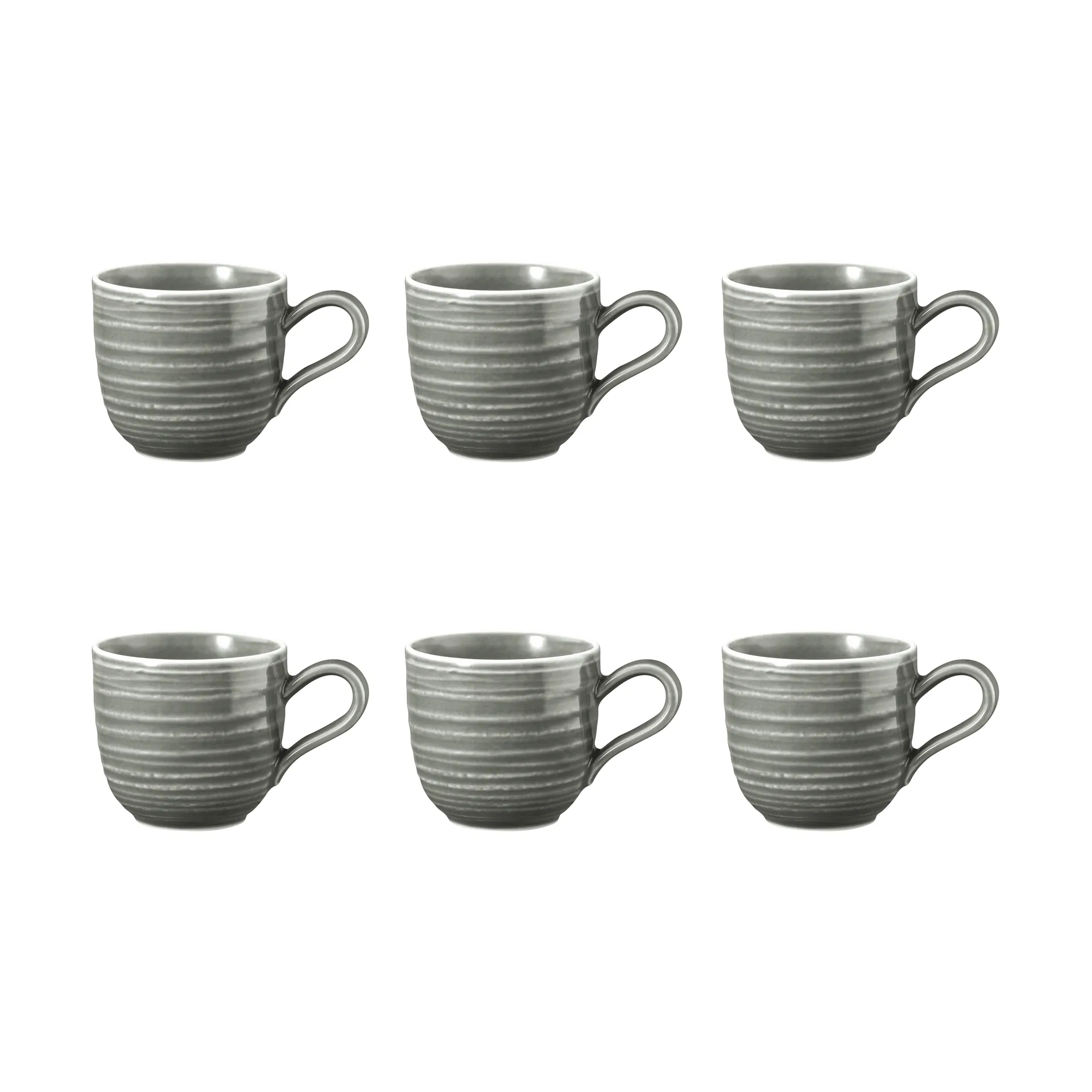 Terra espressokopje 9 cl 6-pack, Pearl Grey Seltmann Weiden